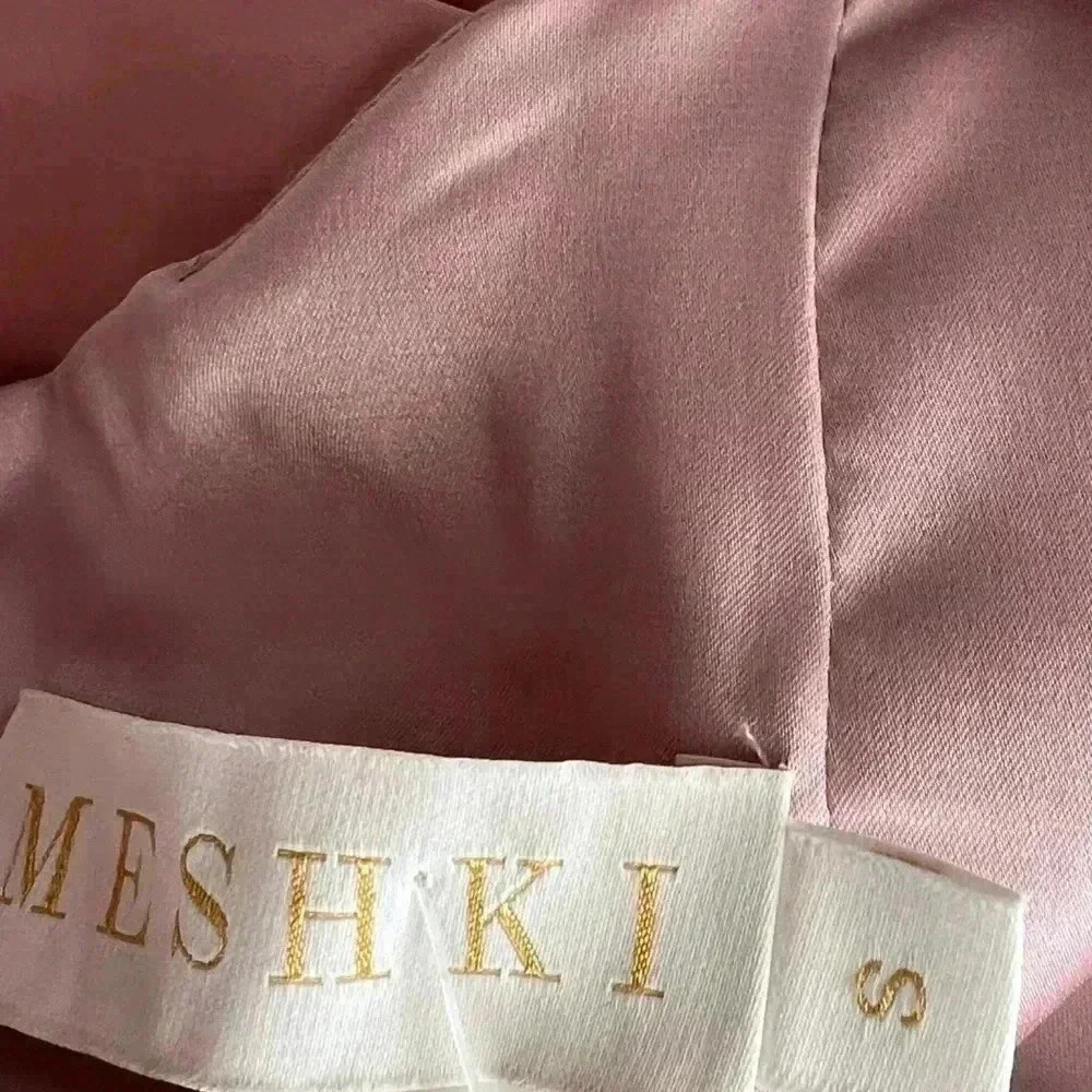 Meshki Elizabeth Satin Strappy Maxi Dress in Size Small - Picture 8 of 8
